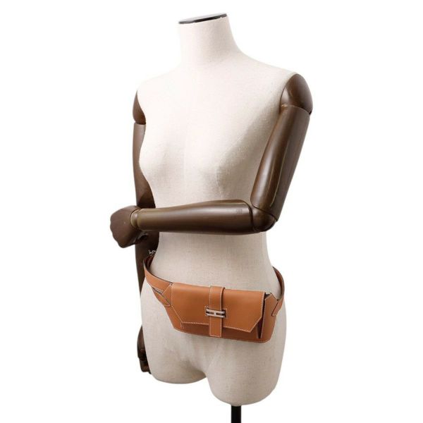 エルメス ウエストバッグ エラン ポケット24 ゴールド/シルバー金具 スイフト K刻印 HERMES バッグ