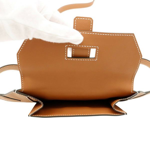 エルメス ウエストバッグ エラン ポケット24 ゴールド/シルバー金具 スイフト K刻印 HERMES バッグ
