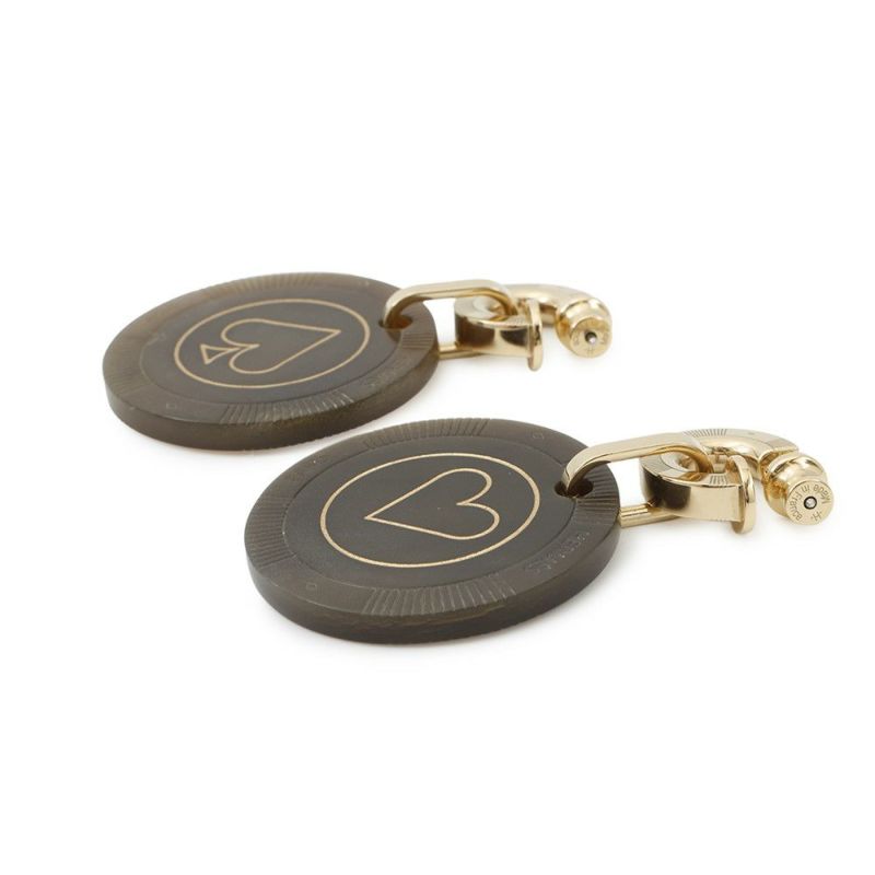 エルメス ピアス フェット・ヴォ・ジュ ラージ GM バッファローホーン/メタル HERMES アクセサリー