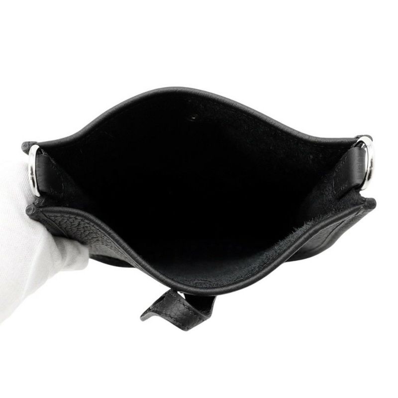 エルメス エブリンTPM 111cm アマゾン ブラック/シルバー金具 トリヨンクレマンス K刻印 黒