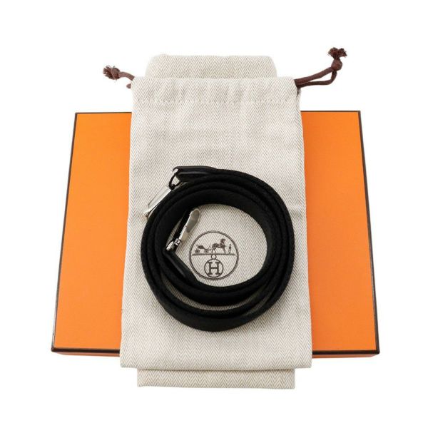 エルメス エブリンTPM 111cm アマゾン ブラック/シルバー金具 トリヨンクレマンス K刻印 黒