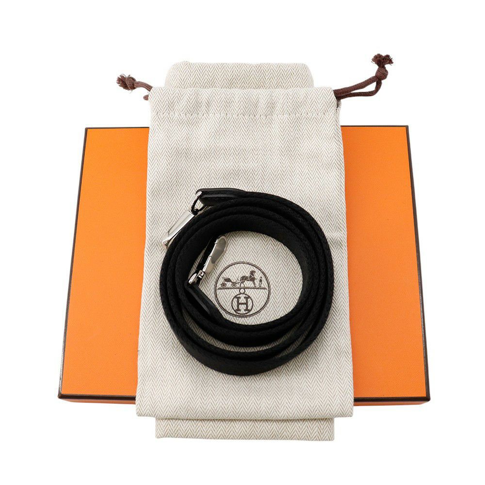 エルメス エブリンTPM 111cm アマゾン ブラック/シルバー金具 トリヨンクレマンス K刻印 黒