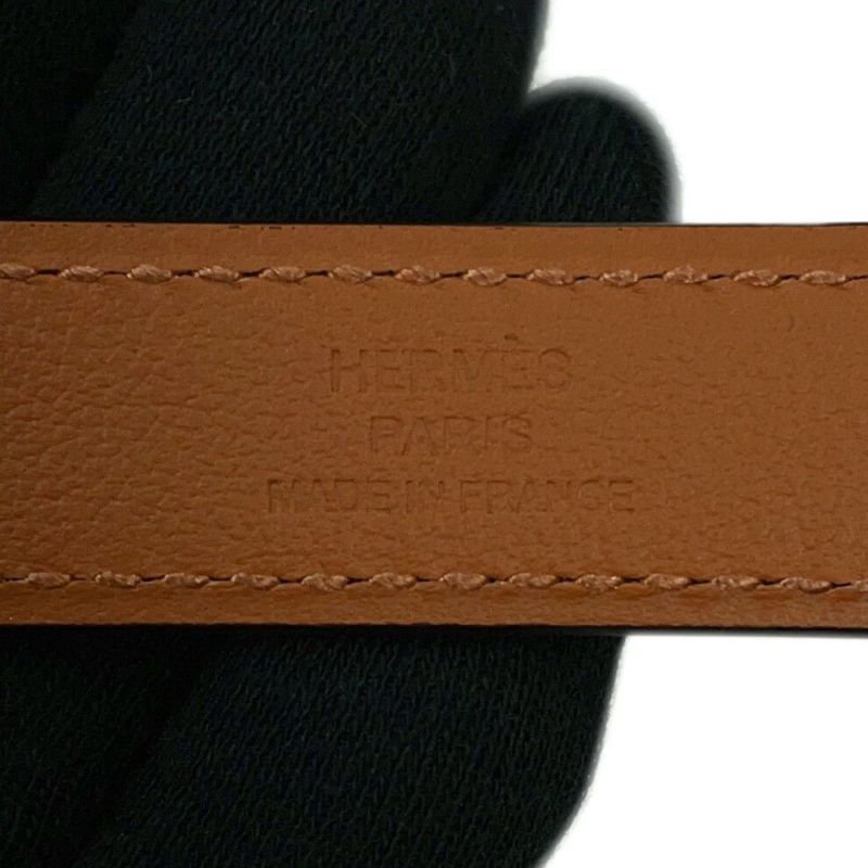 エルメス ケリーベルト18 アルジャン/シルバー金具 シェブルシャムキラ K刻印 HERMES べルト