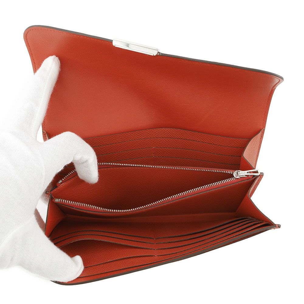 エルメス 長財布 コンスタンス ロング カプシーヌ/ラッカー金具 エプソン C刻印 HERMES 財布