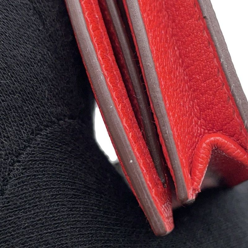 エルメス 長財布 ベアンスフレ ローズテキサス/シルバー金具 シェブルミゾル Z刻印 シェーブル