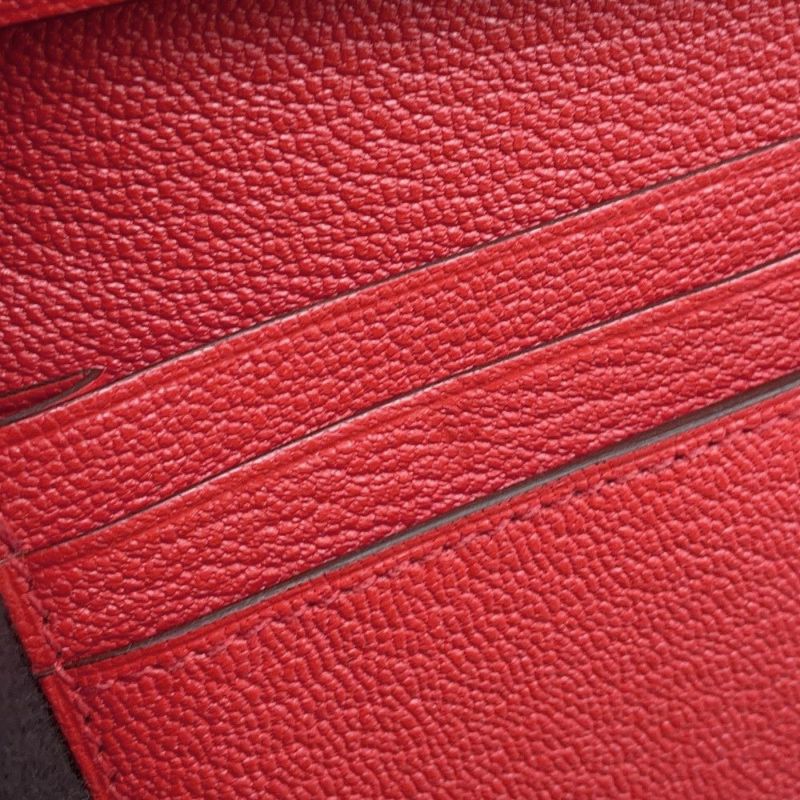 エルメス 長財布 ベアンスフレ ローズテキサス/シルバー金具 シェブルミゾル Z刻印 シェーブル