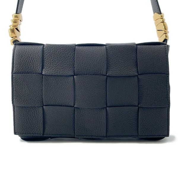 ボッテガヴェネタ ショルダーバッグ カセット ミニ レザー 666870 BOTTEGA VENETA バッグ 黒