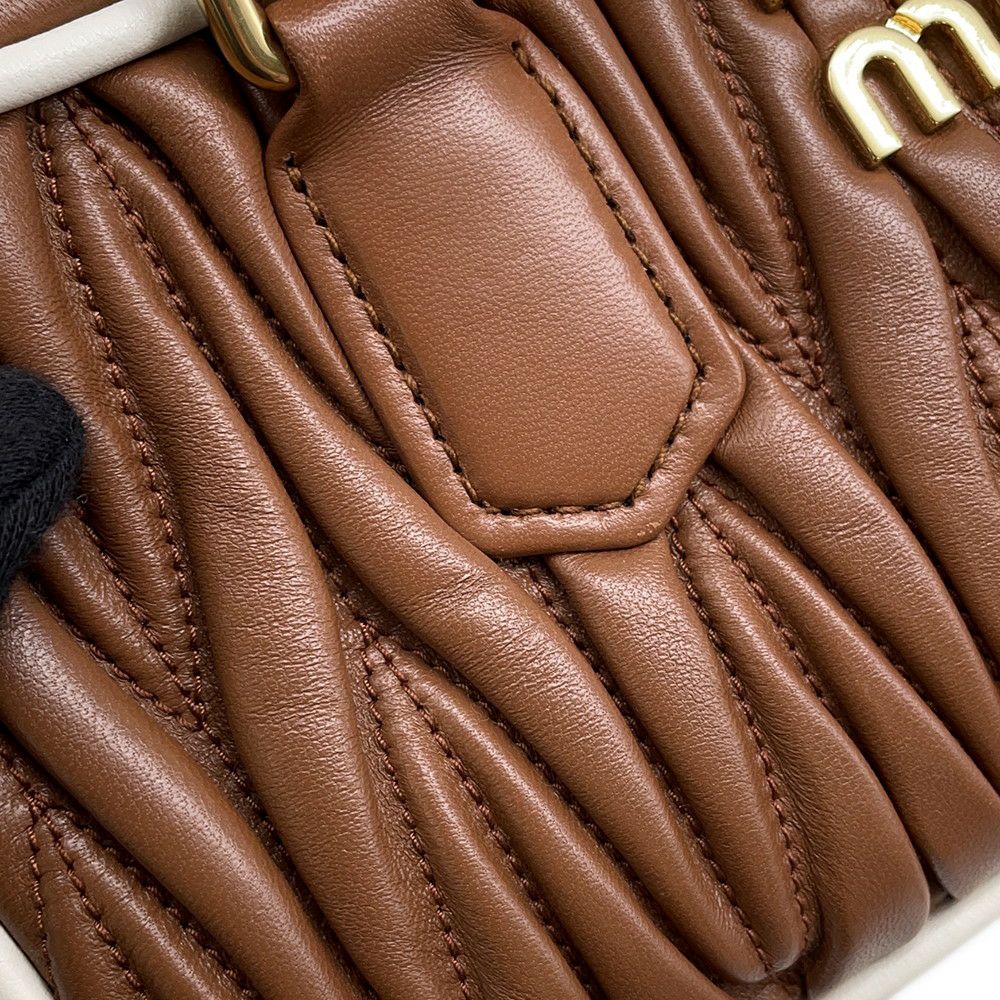 ミュウミュウ ハンドバッグ アルカディ レギュラー レザー 5BB142 Miu Miu 2wayショルダー