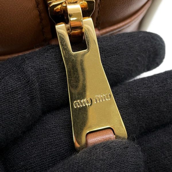 ミュウミュウ ハンドバッグ アルカディ レギュラー レザー 5BB142 Miu Miu 2wayショルダー