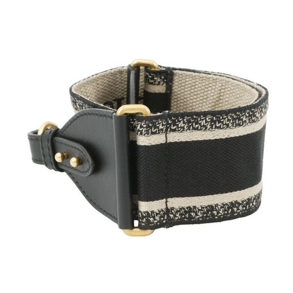 クリスチャン・ディオール ショルダーストラップ エンブロイダリー キャンバス レザー S8552CBTE Christian Dior