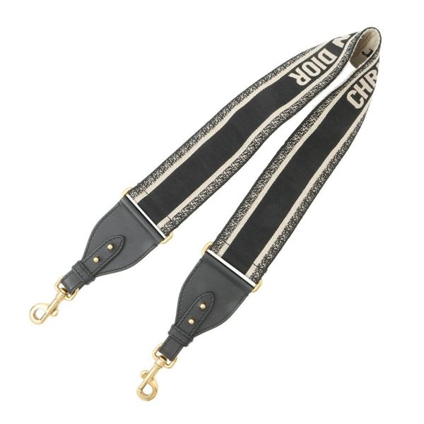 クリスチャン・ディオール ショルダーストラップ エンブロイダリー キャンバス レザー S8552CBTE Christian Dior