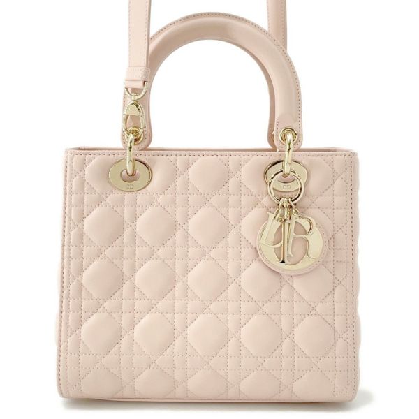 ディオール ハンドバッグ レディディオール カナージュ ミディアム ラムスキン M0565ONGE_M413 2way