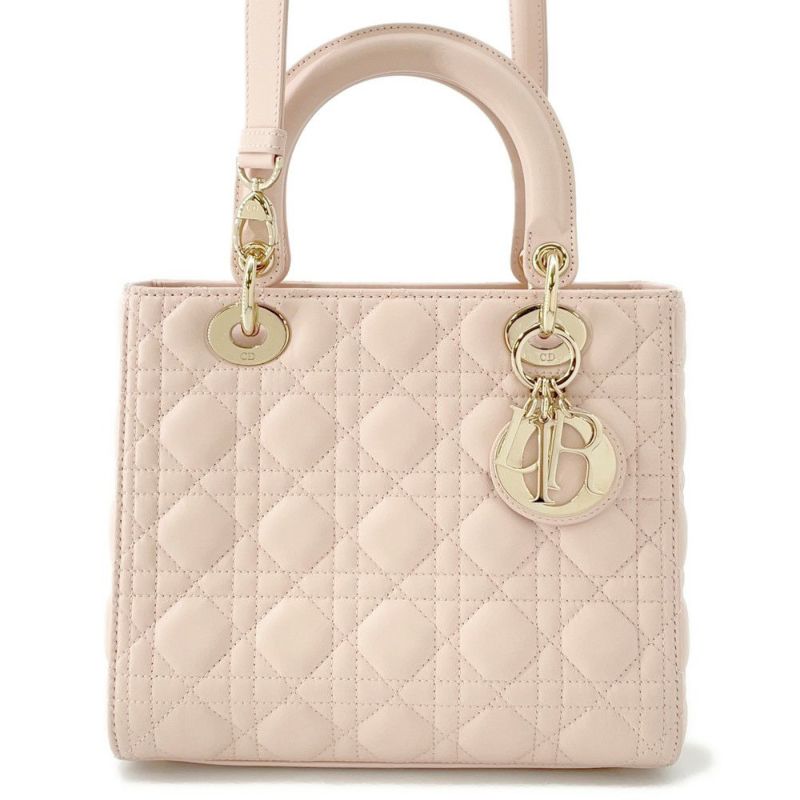 ディオール ハンドバッグ レディディオール カナージュ ミディアム ラムスキン M0565ONGE_M413 2way