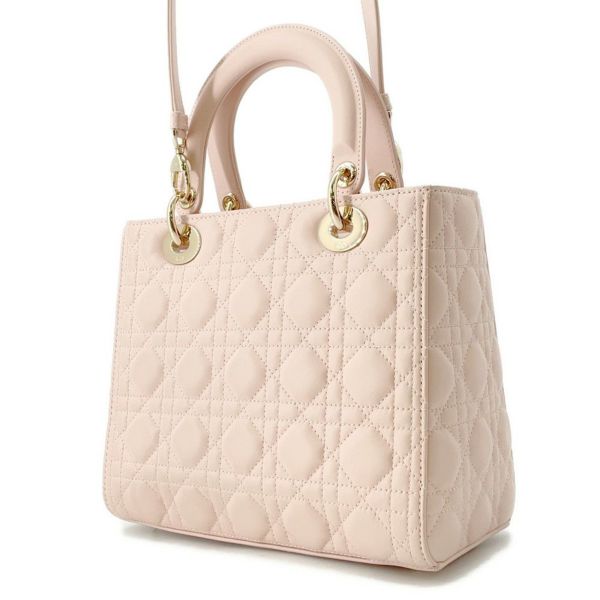 ディオール ハンドバッグ レディディオール カナージュ ミディアム ラムスキン M0565ONGE_M413 2way