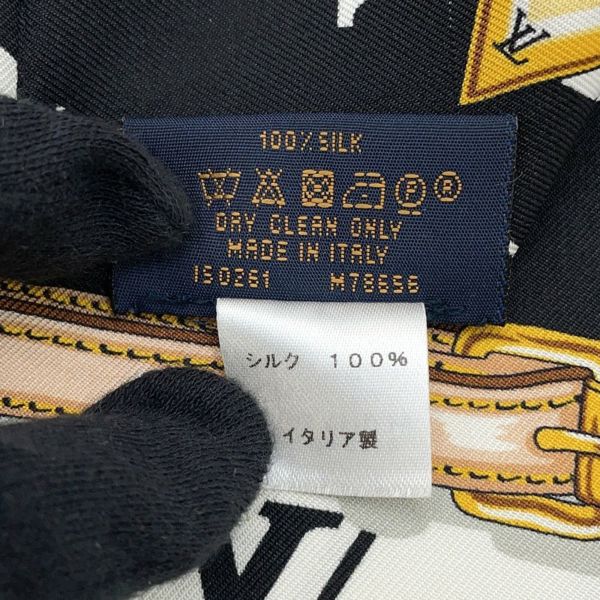 ルイヴィトン スカーフ バンドー・モノグラム コンフィデンシャル M78656 ツイル LV柄 チェーン柄 ベルト柄
