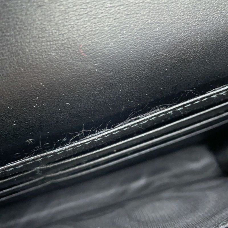 グッチ チェーンウォレット GGマトラッセ レザー 723787 GUCCI 財布 黒