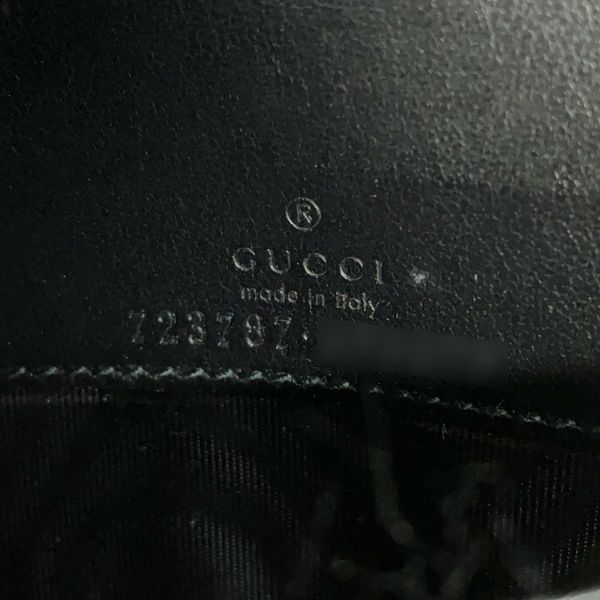 グッチ チェーンウォレット GGマトラッセ レザー 723787 GUCCI 財布 黒