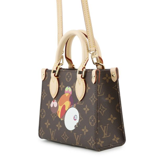 ルイヴィトン ハンドバッグ モノグラム・パンダ LV × TM オンザゴー BB M13668 2way ヴィトン ショルダーバッグ 村上隆