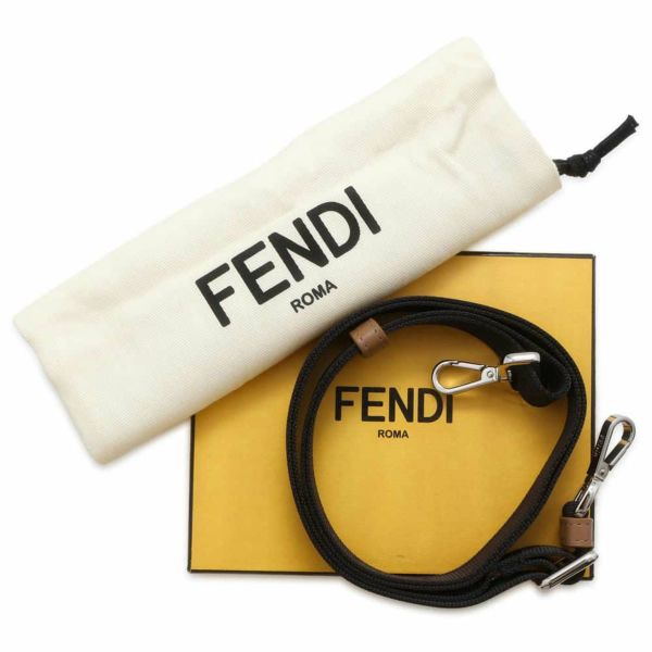 フェンディ ショルダーポーチ ダイアゴナル キャム  レザー 7M0344 FENDI ポシェット メンズ