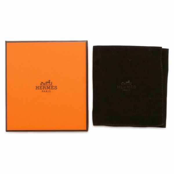 エルメス ブレスレット オランプ ホワイト/ピンクゴールド金具 エプソン/メタル HERMES アクセサリー