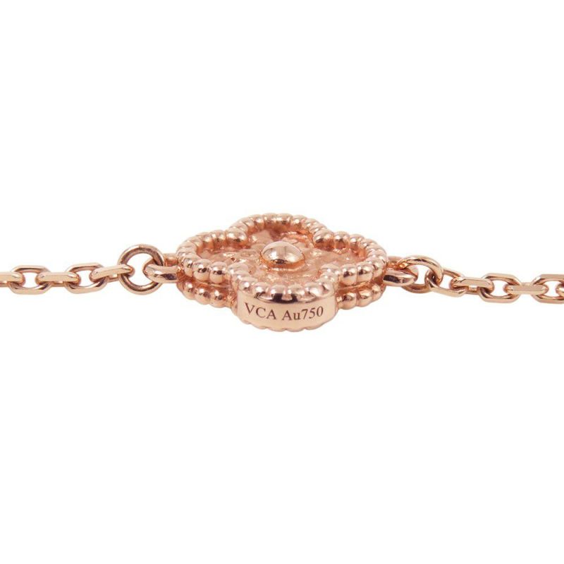 ヴァンクリーフ&アーペル ネックレス スウィート アルハンブラ ロングネックレス 16モチーフ K18PGピンクゴールド VCARO8DG00