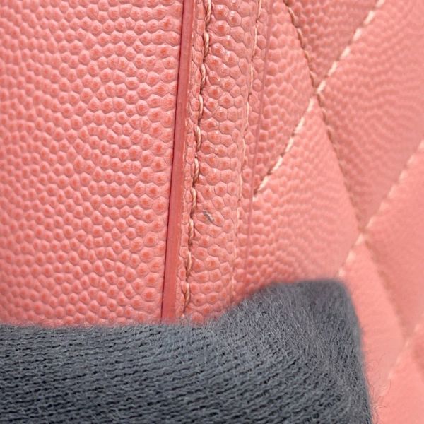 シャネル チェーンショルダーバッグ CCフィリグリー バニティバッグ キャビアスキン A93343 CHANEL