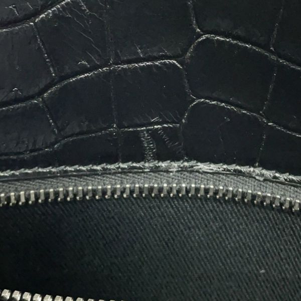 サンローランパリ ハンドバッグ ノースサウス サックドジュール スープル クロコ型押しレザー 480583 2way 黒