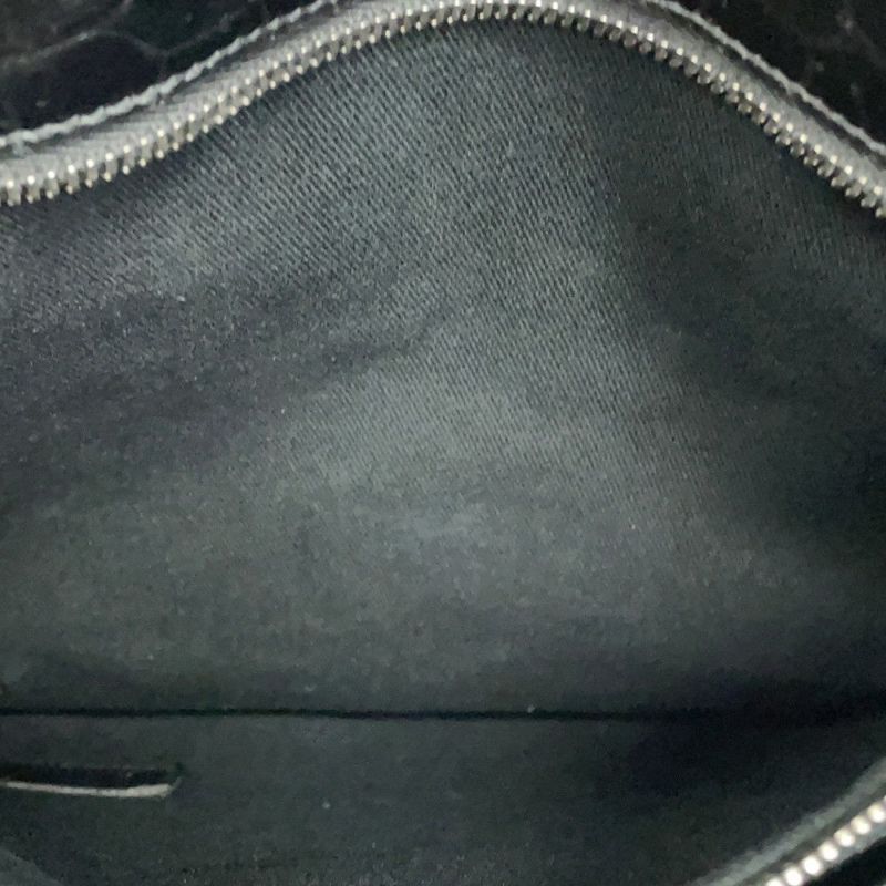 サンローランパリ ハンドバッグ ノースサウス サックドジュール スープル クロコ型押しレザー 480583 2way 黒