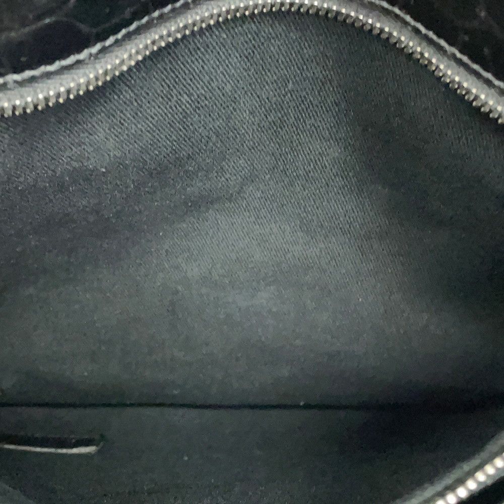 サンローランパリ ハンドバッグ ノースサウス サックドジュール スープル クロコ型押しレザー 480583 2way 黒