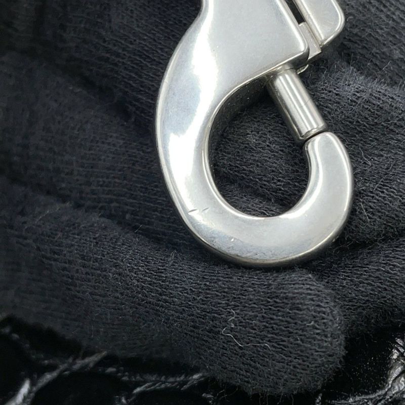 サンローランパリ ハンドバッグ ノースサウス サックドジュール スープル クロコ型押しレザー 480583 2way 黒