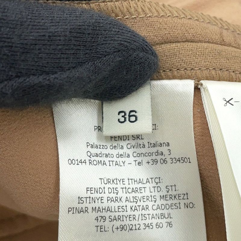 フェンディ パンツ FFカリグラフィ フレアショートパンツ レディースサイズ36 FR6336 FENDI