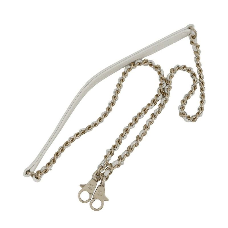 シャネル ハンドバッグ マトラッセ ココマーク ココハンドル キャビアスキン A92990 CHANEL 2way 白