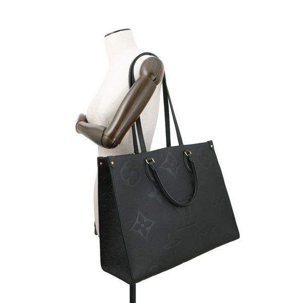 ルイヴィトン トートバッグ モノグラム・アンプラント オンザゴー GM M44925 ヴィトン バッグ 2way ショルダーバッグ 黒 ブラック