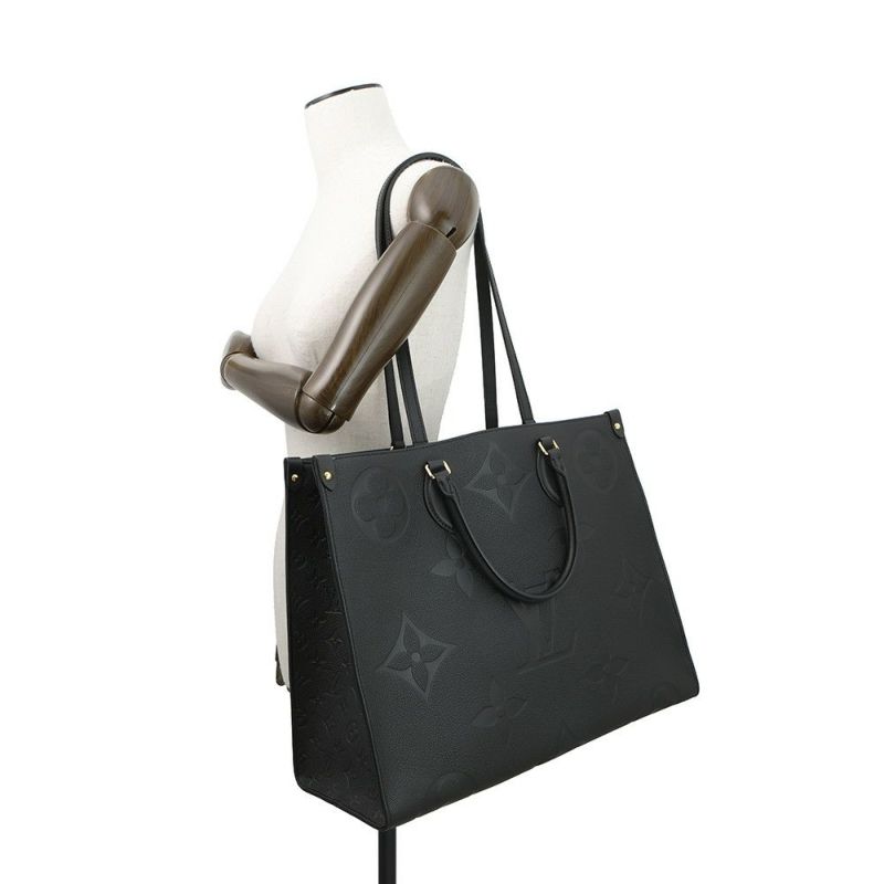 ルイヴィトン トートバッグ モノグラム・アンプラント オンザゴー GM M44925 ヴィトン バッグ 2way ショルダーバッグ 黒 ブラック