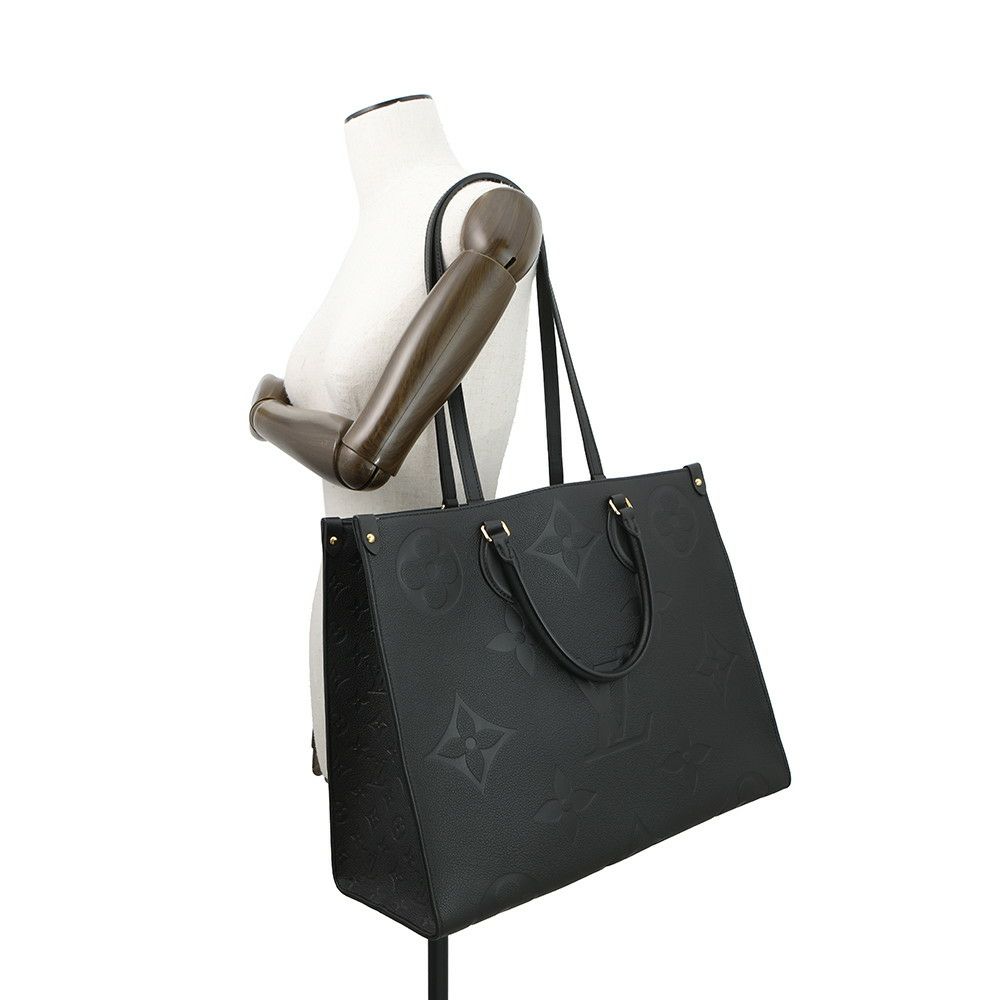 ルイヴィトン トートバッグ モノグラム・アンプラント オンザゴー GM M44925 ヴィトン バッグ 2way ショルダーバッグ 黒 ブラック