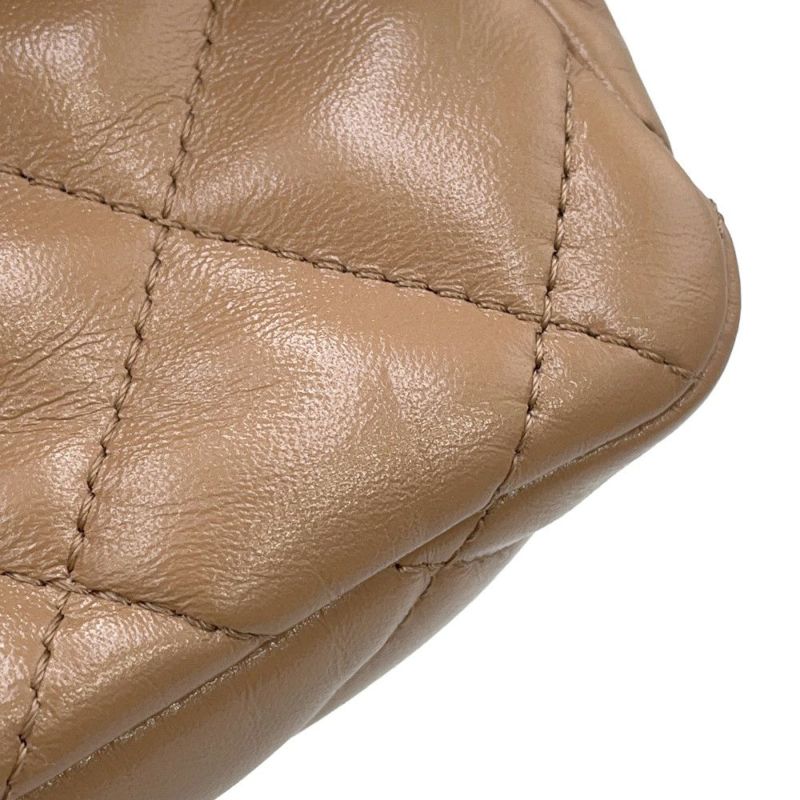 シャネル ハンドバッグ マトラッセ ココマーク トップハンドル スモール シャイニーラムスキン AS4023 2way