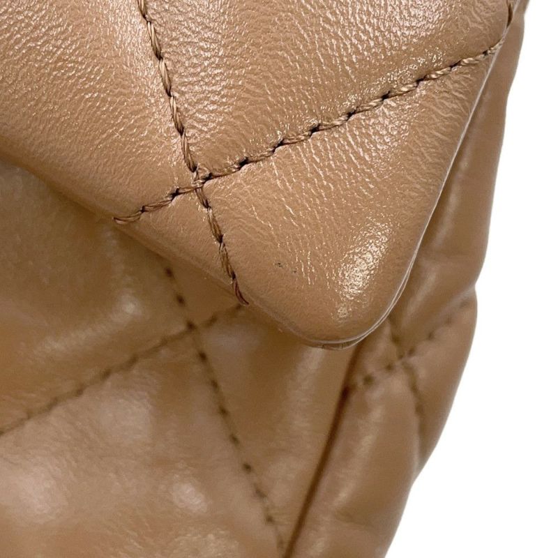 シャネル ハンドバッグ マトラッセ ココマーク トップハンドル スモール シャイニーラムスキン AS4023 2way