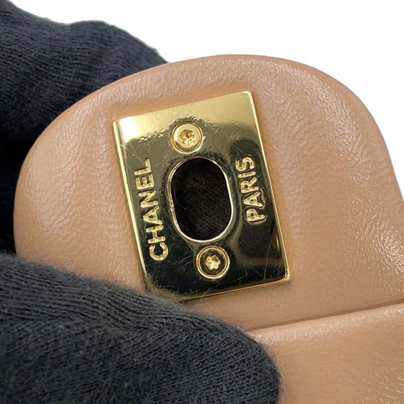 シャネル ハンドバッグ マトラッセ ココマーク トップハンドル スモール シャイニーラムスキン AS4023 2way