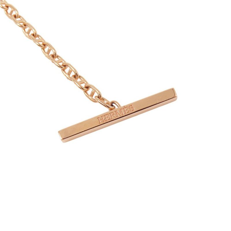 エルメス ブレスレット シェーヌ・ダンクル・コントゥール ダイヤモンド 33P 計0.16ct K18PGピンクゴールド サイズST HERMES