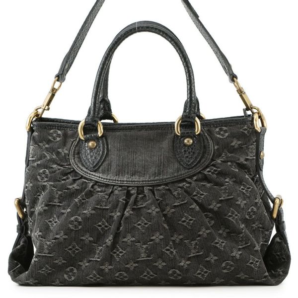 ルイヴィトン ハンドバッグ モノグラム・デニム ネオ・カビィ MM M95351 ヴィトン バッグ 2way ショルダーバッグ 黒 ブラック