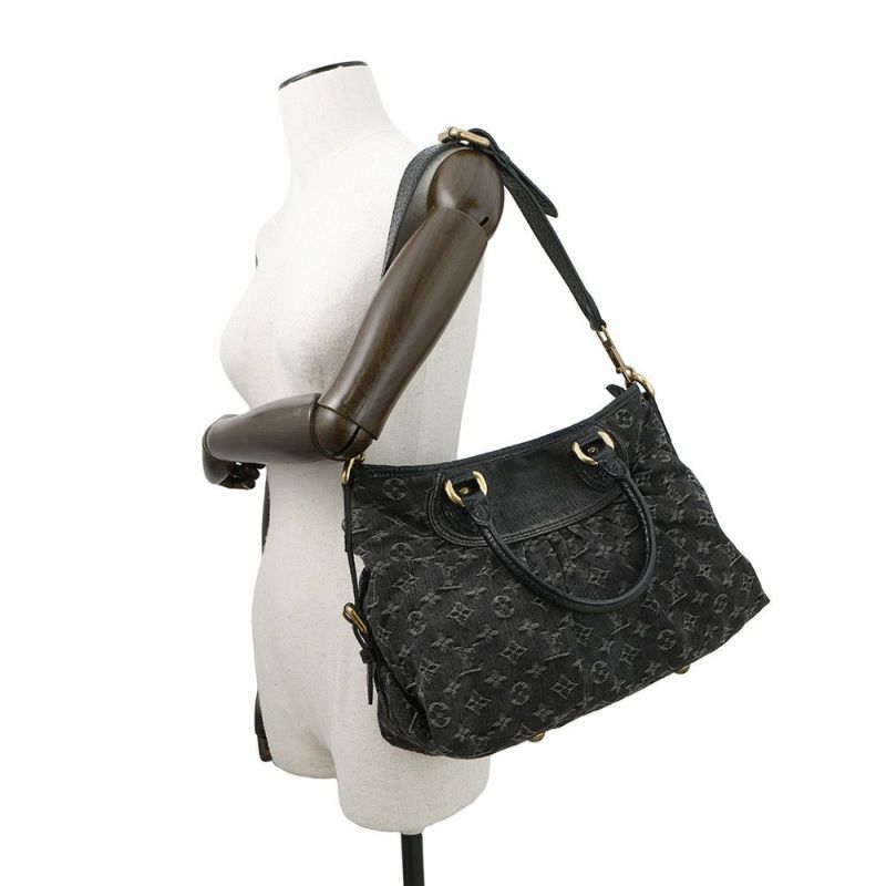 ルイヴィトン ハンドバッグ モノグラム・デニム ネオ・カビィ MM M95351 ヴィトン バッグ 2way ショルダーバッグ 黒 ブラック