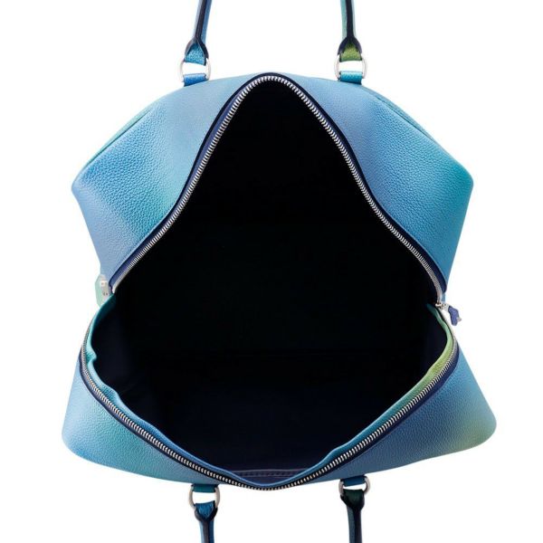 エルメス ハンドバッグ プリュム45 コスモス ブルーニュイ/ヴァイオレットグラデーション/シルバー金具 トゴ D刻印