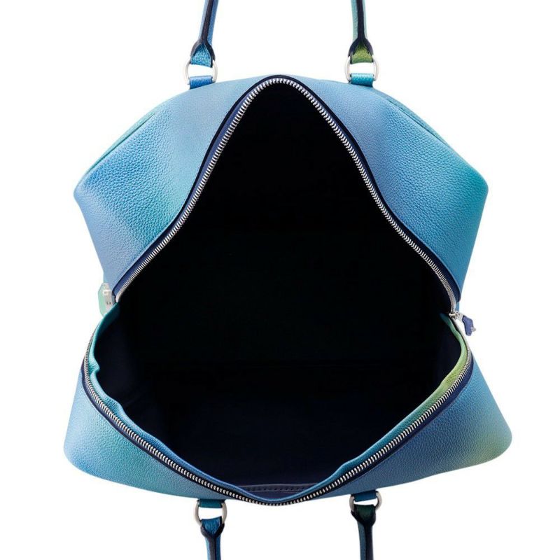 エルメス ハンドバッグ プリュム45 コスモス ブルーニュイ/ヴァイオレットグラデーション/シルバー金具 トゴ D刻印