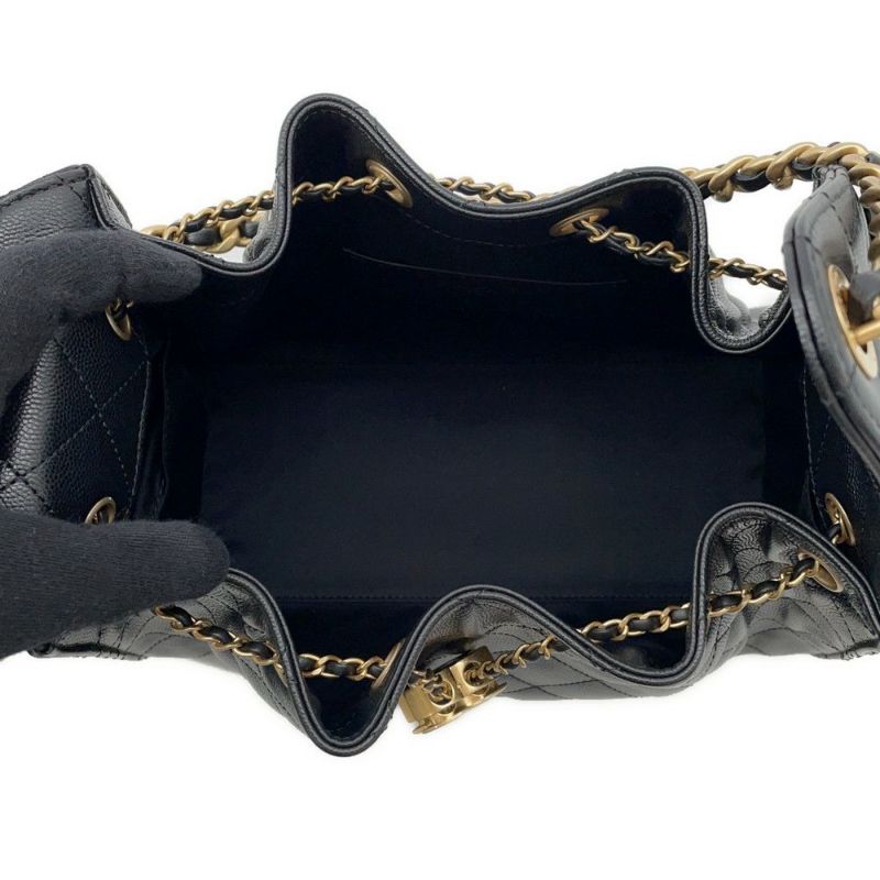 シャネル チェーンショルダーバッグ ココマーク マトラッセ CHANEL 25 スモール AS5293 CHANEL 黒