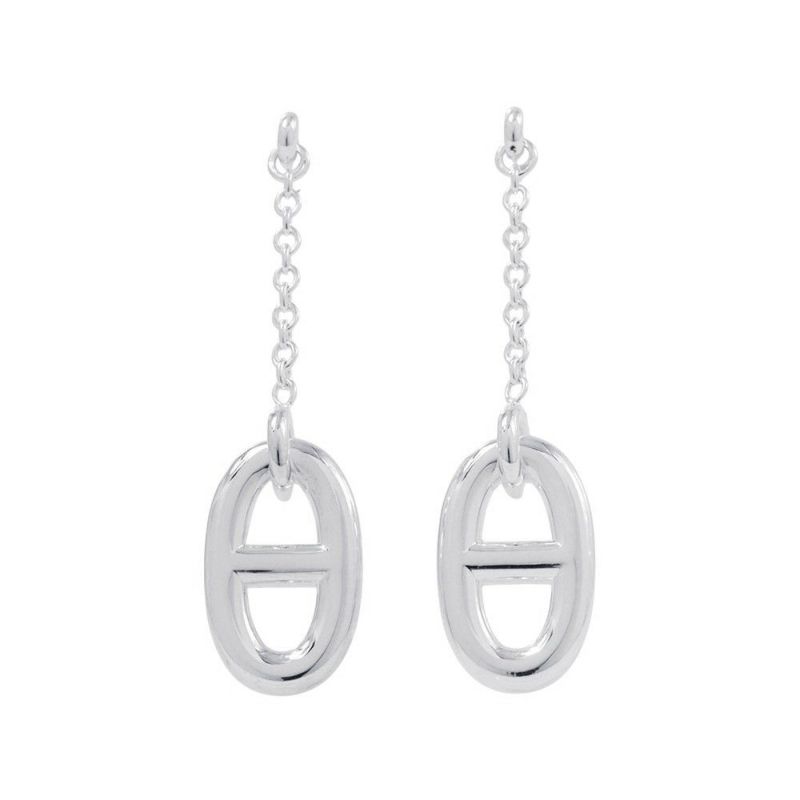 エルメス ピアス シェーヌダンクル ファランドールMM SV925シルバー HERMES ジュエリー