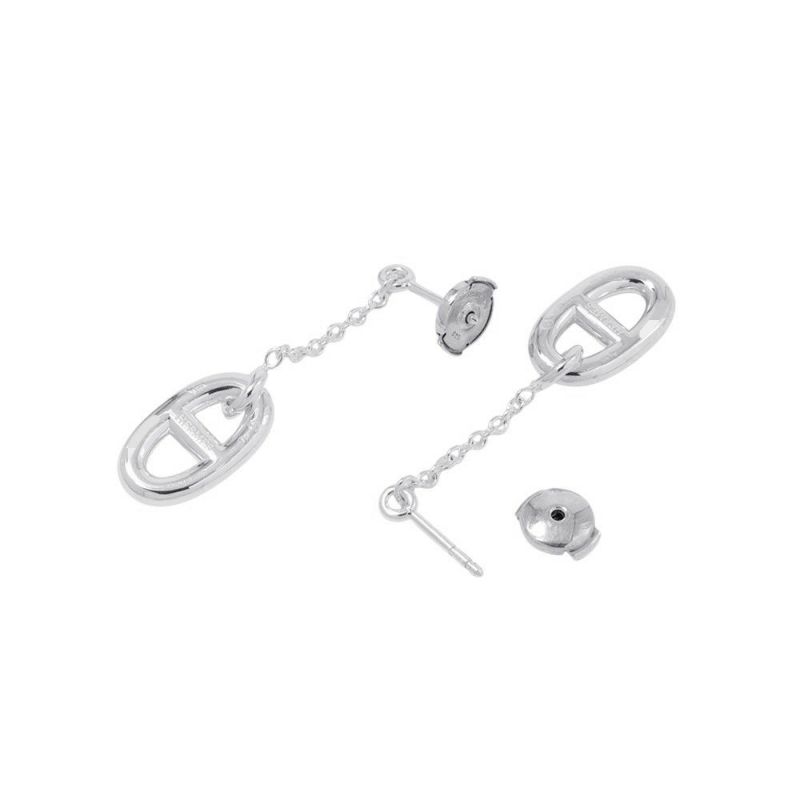 エルメス ピアス シェーヌダンクル ファランドールMM SV925シルバー HERMES ジュエリー