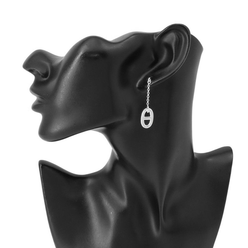 エルメス ピアス シェーヌダンクル ファランドールMM SV925シルバー HERMES ジュエリー