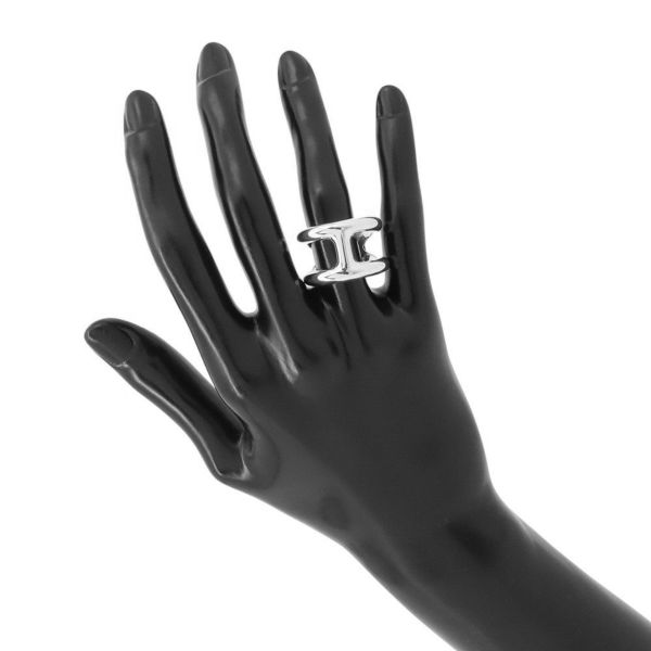 エルメス リング オスモズGM Osmose SV925シルバー リングサイズ56 HERMES ジュエリー 指輪