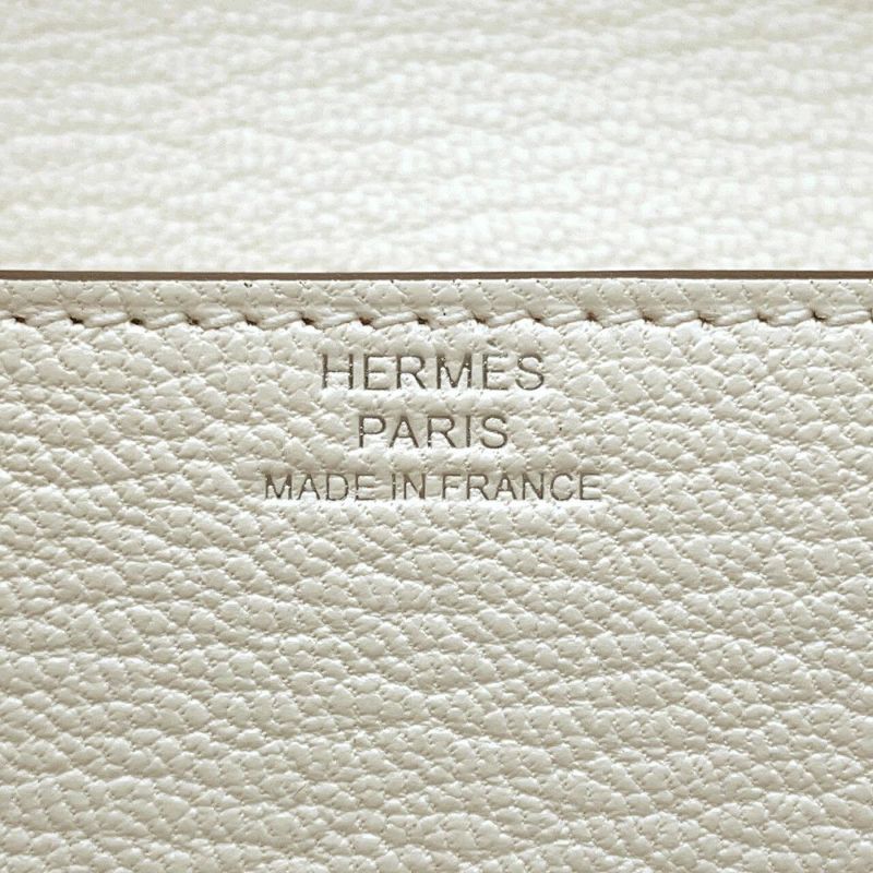 エルメス 財布 ロウリス ルリ スリム ナタ/シルバー金具 シェブルミゾル W刻印 HERMES 財布