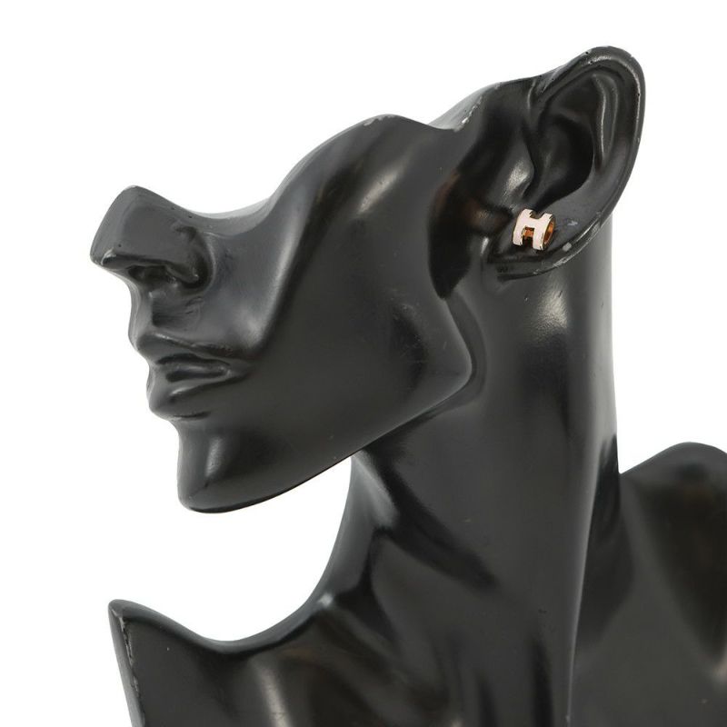 エルメス ピアス ミニ・ポップアッシュ ローズドラジェ/ピンクゴールド金具 Hモチーフ HERMES Pop H ポップH ピンク